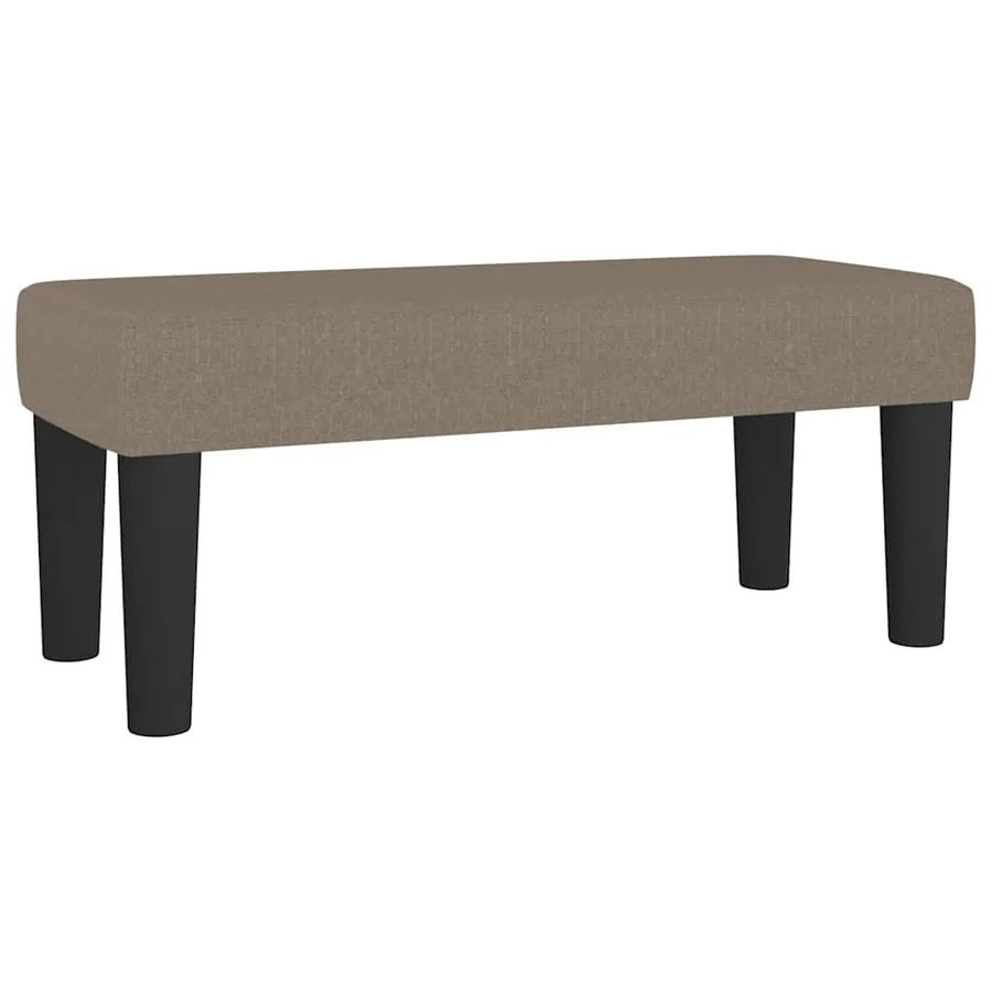 Sommier à lattes de lit avec matelas Taupe 90x190 cm Tissu - 8