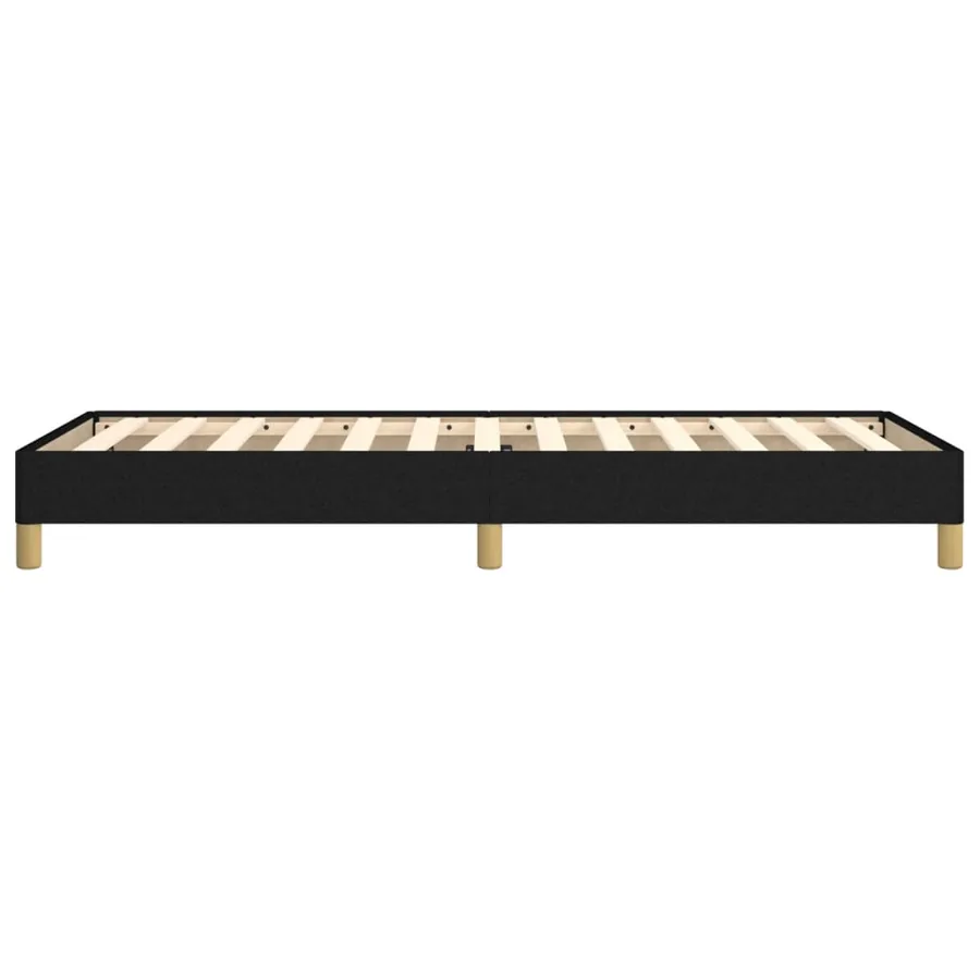Cadre de lit sans matelas noir 90x190 cm tissu - 6
