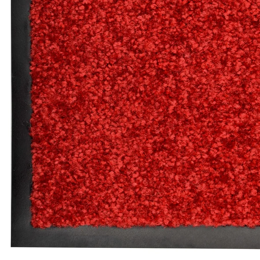 Paillasson lavable Rouge 90x120 cm - 5
