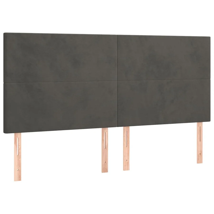 Sommier à lattes de lit avec matelas LED Gris foncé 180x200 cm - 7