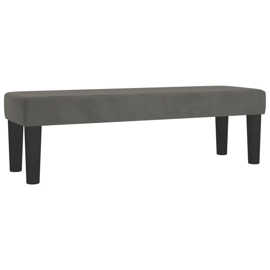 Sommier à lattes de lit et matelas Gris foncé 160x200cm Velours - 7