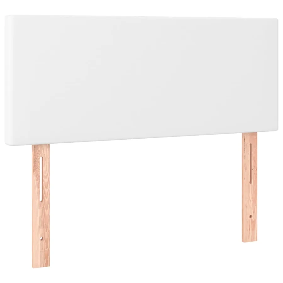 Sommier à lattes de lit avec matelas et LED Blanc 90x200cm - 7