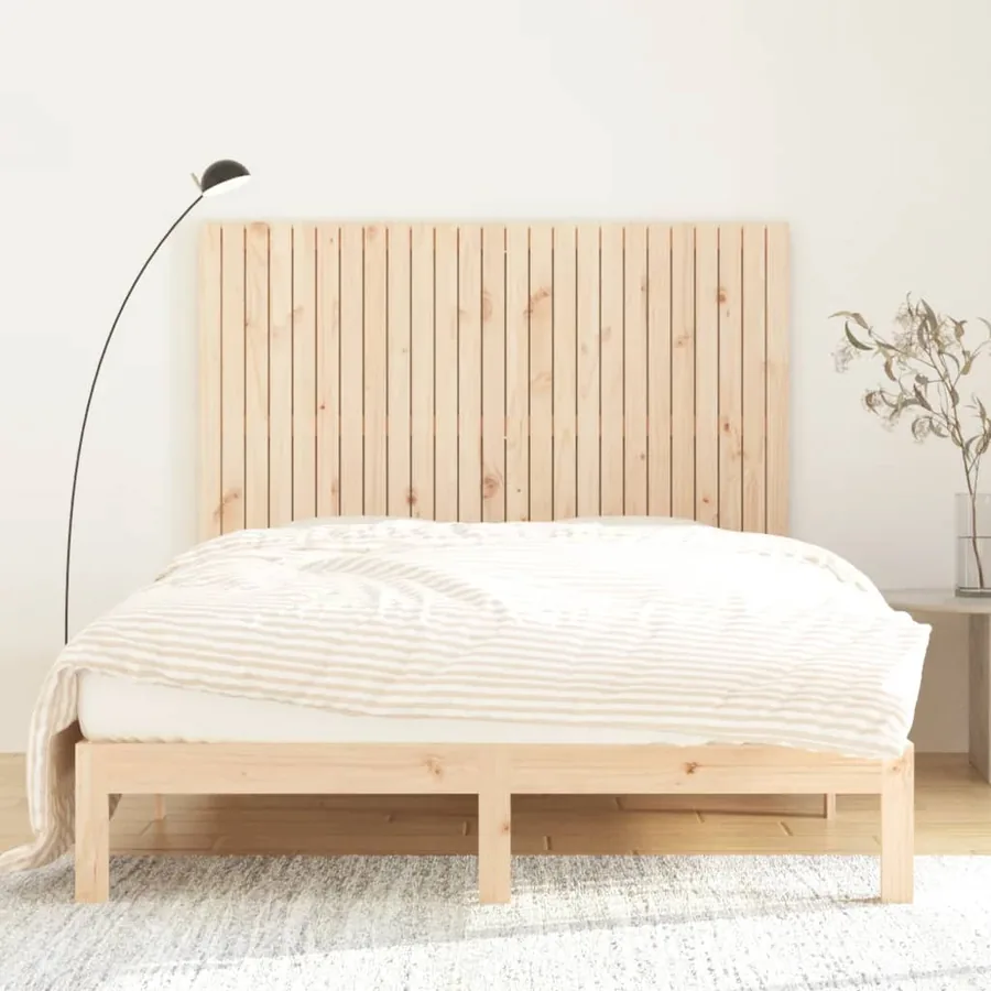 Tête de lit murale 159,5x3x110 cm Bois massif de pin - 3