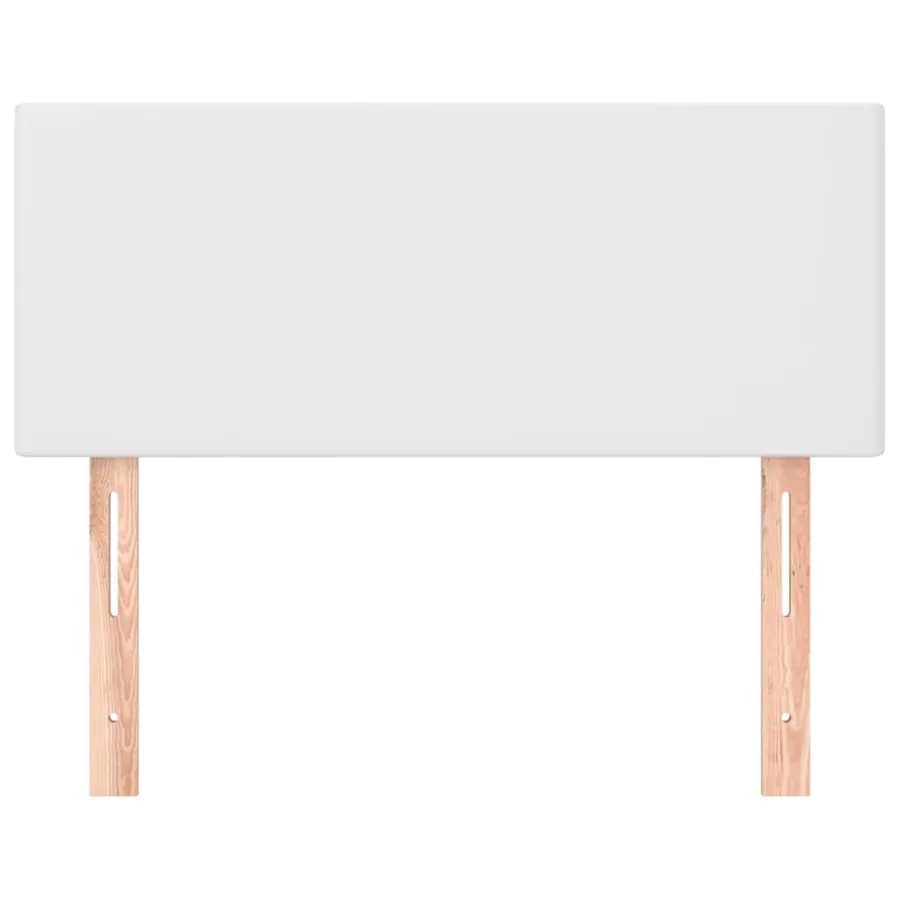 Tête de lit Blanc 80x5x78/88 cm Similicuir - 3