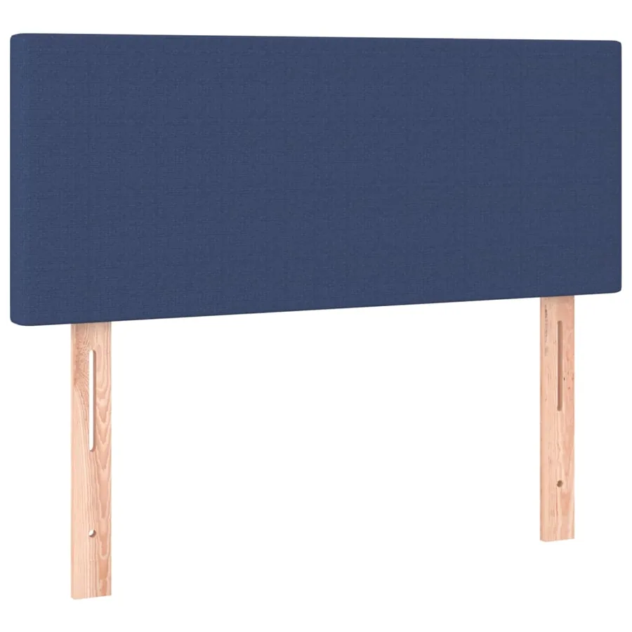 Sommier à lattes de lit avec matelas Bleu 90x200 cm Tissu - 6