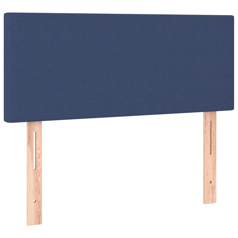 Sommier à lattes de lit avec matelas Bleu 90x190 cm Tissu - 6