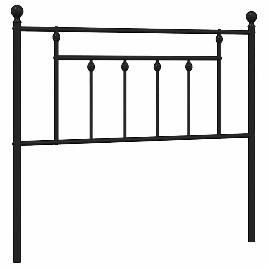 Tête de lit de remplacement métal noir 100 cm - 2