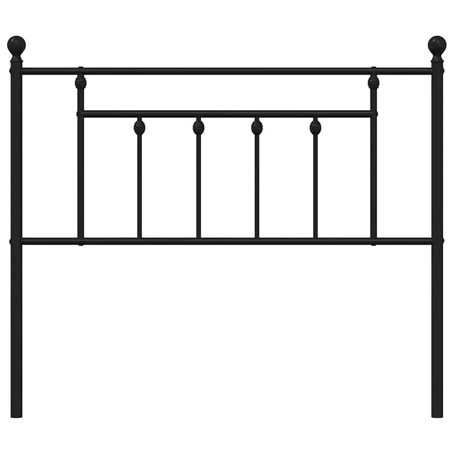 Tête de lit de remplacement métal noir 100 cm - 4