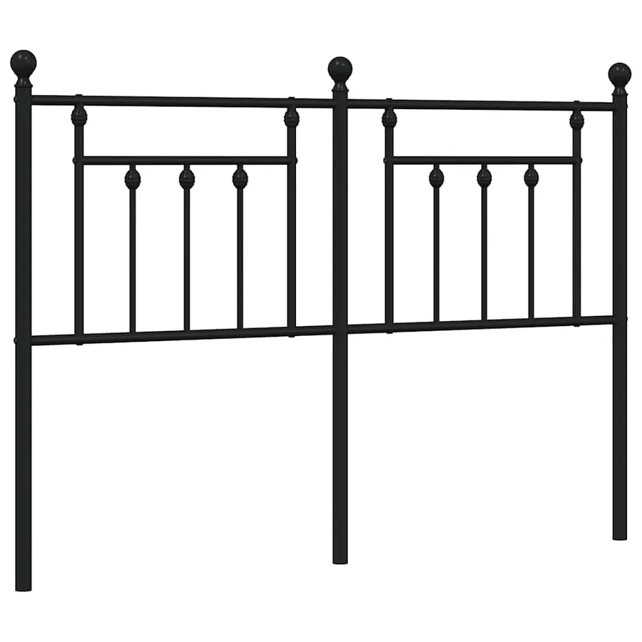 Tête de lit de remplacement métal noir 140 cm - 2