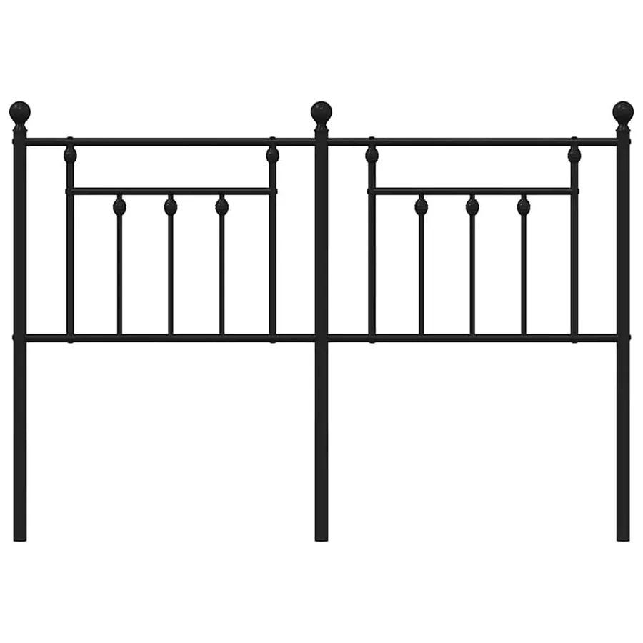 Tête de lit de remplacement métal noir 140 cm - 4