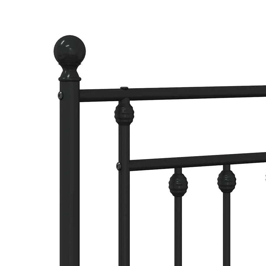 Tête de lit de remplacement métal noir 140 cm - 6