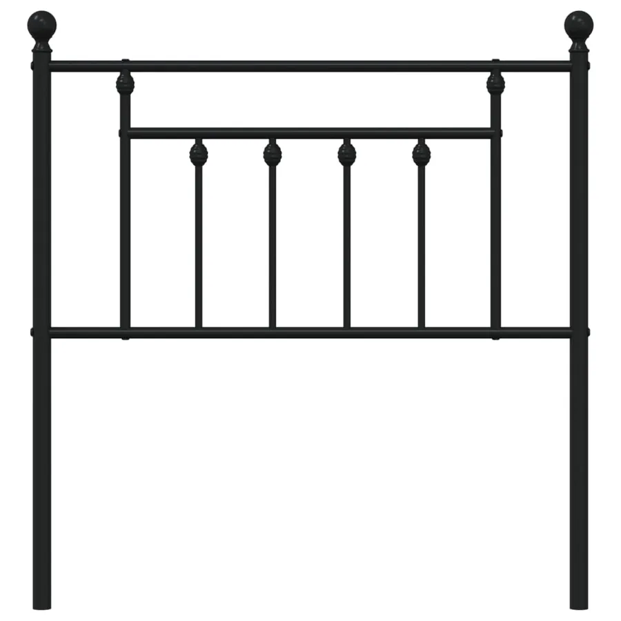 Tête de lit de remplacement métal noir 80 cm - 4