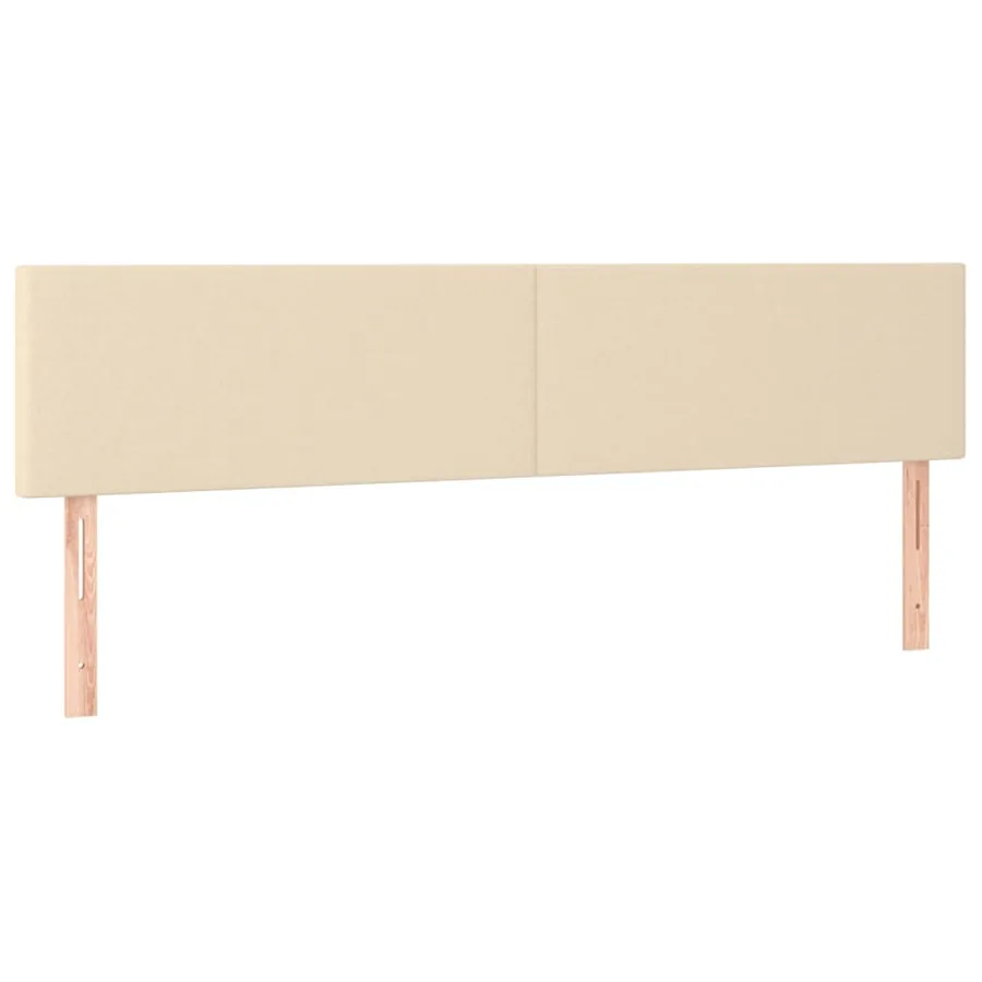 Sommier à lattes de lit avec matelas Crème 160x200 cm Tissu - 6