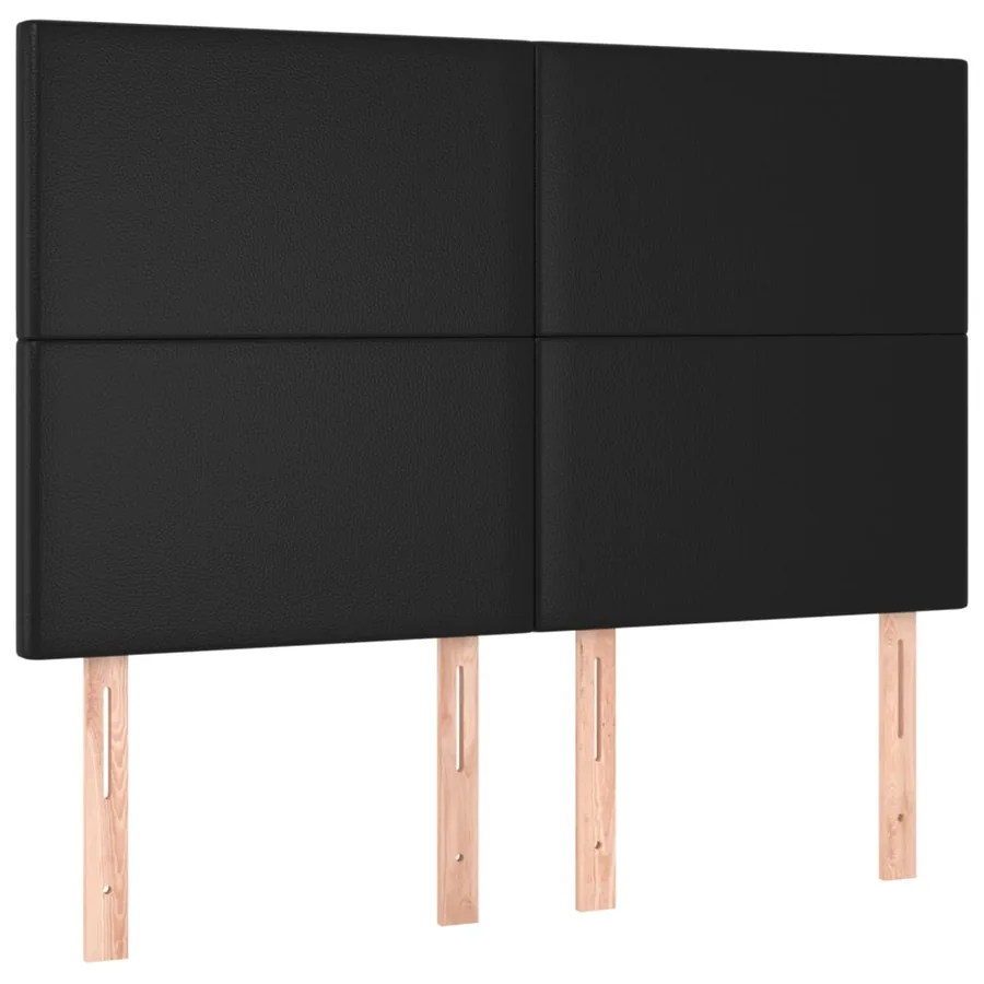 Sommier à lattes de lit avec matelas et LED Noir 140x190 cm - 7