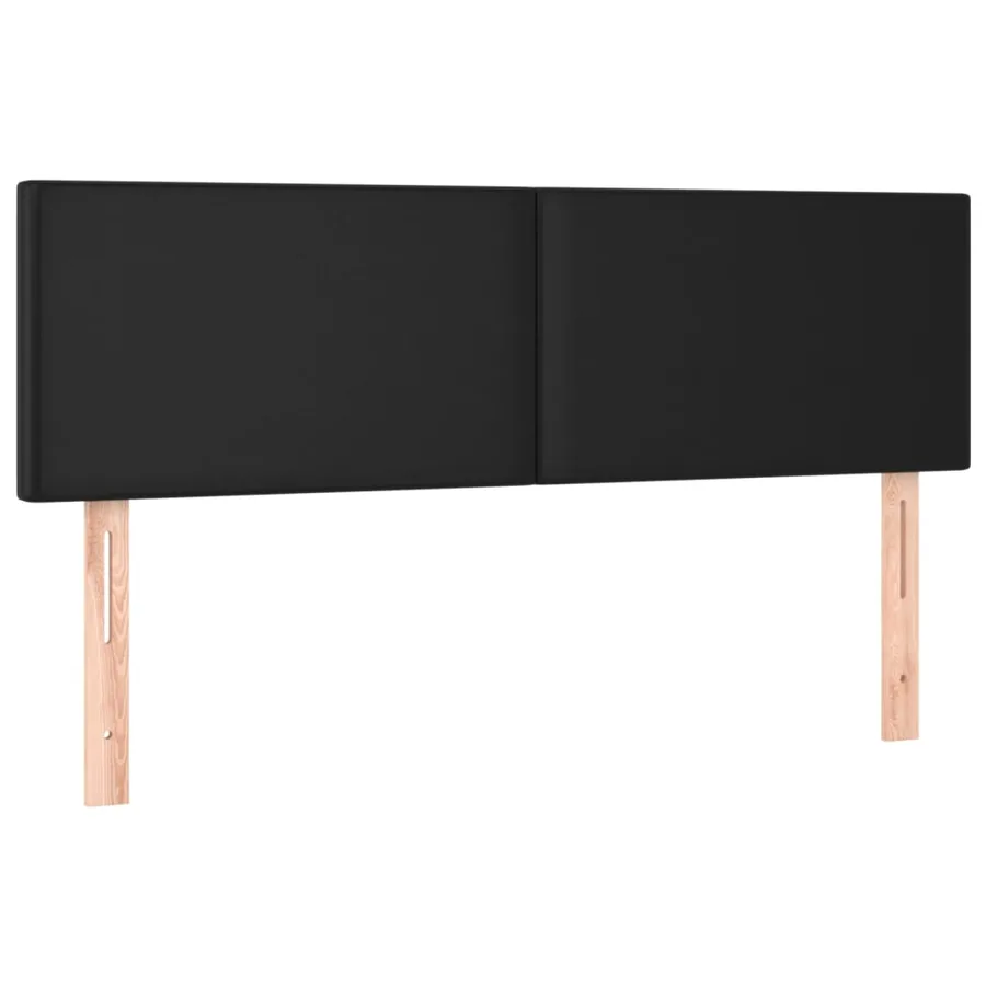 Sommier à lattes de lit avec matelas et LED Noir 140x200 cm - 7
