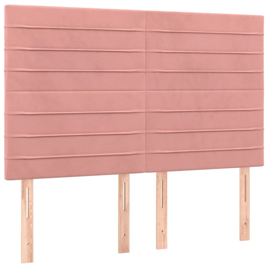 Sommier à lattes de lit avec matelas Rose 140x200 cm Velours - 6