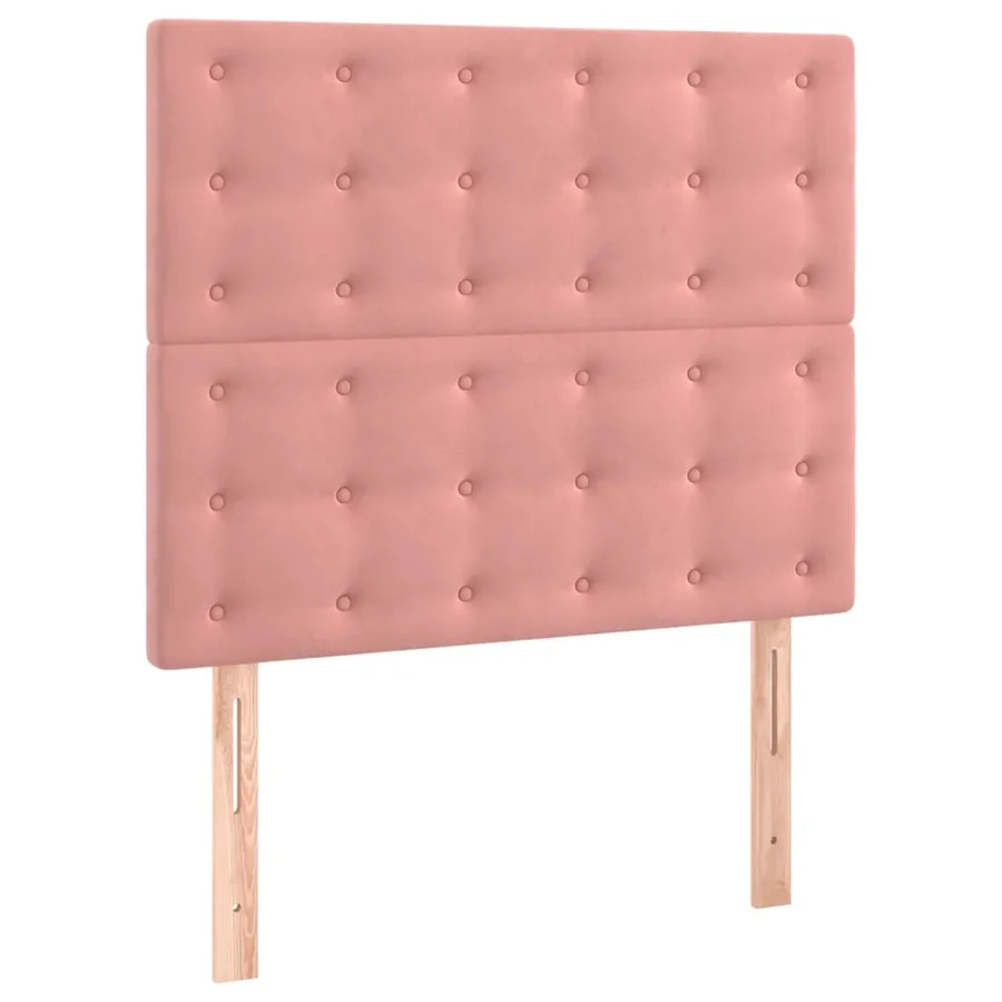 Sommier à lattes de lit et matelas Rose 80x200 cm Velours - 5