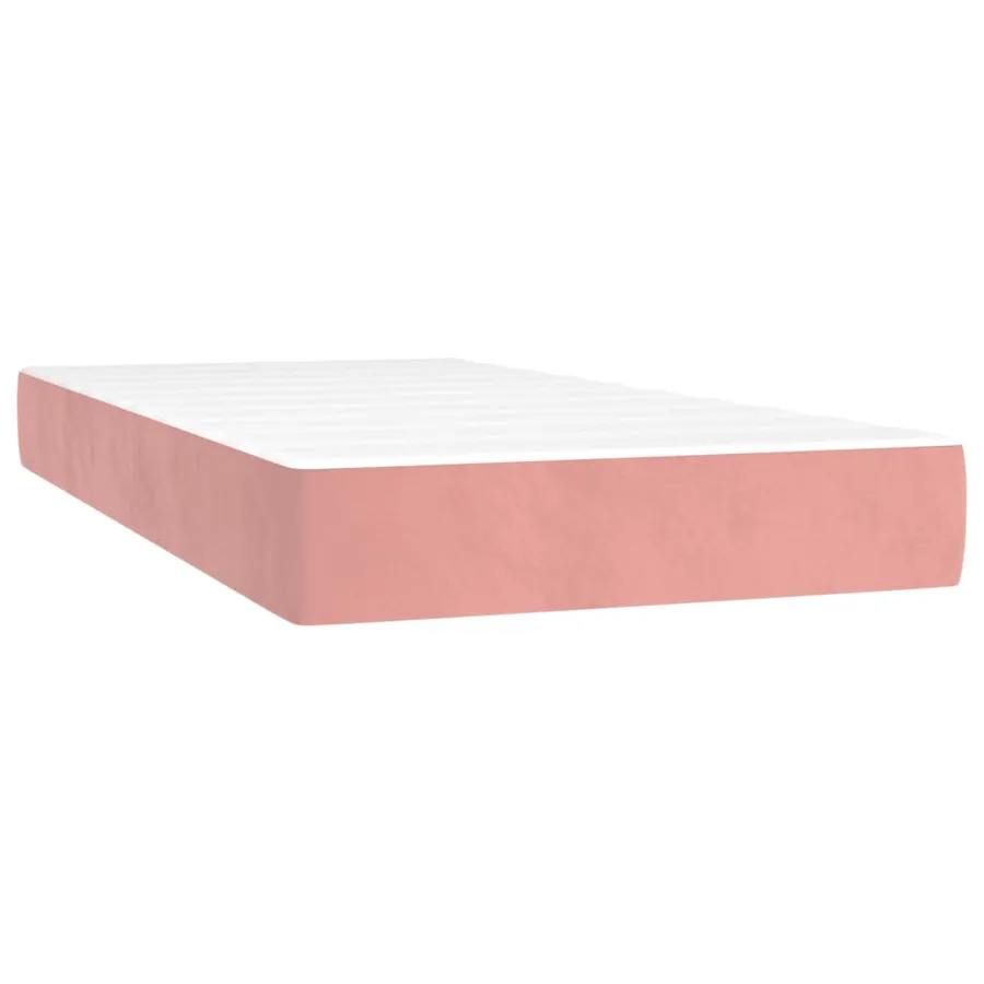 Sommier à lattes de lit et matelas Rose 80x200 cm Velours - 6