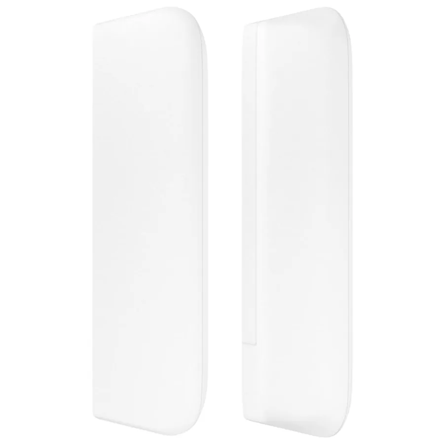 Tête de lit avec oreilles Blanc 147x16x78/88 cm Similicuir - 4