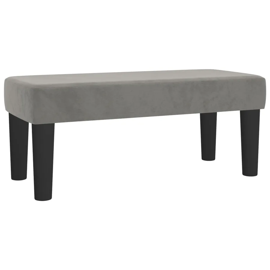 Sommier à lattes de lit et matelas Gris clair 120x200cm Velours - 7