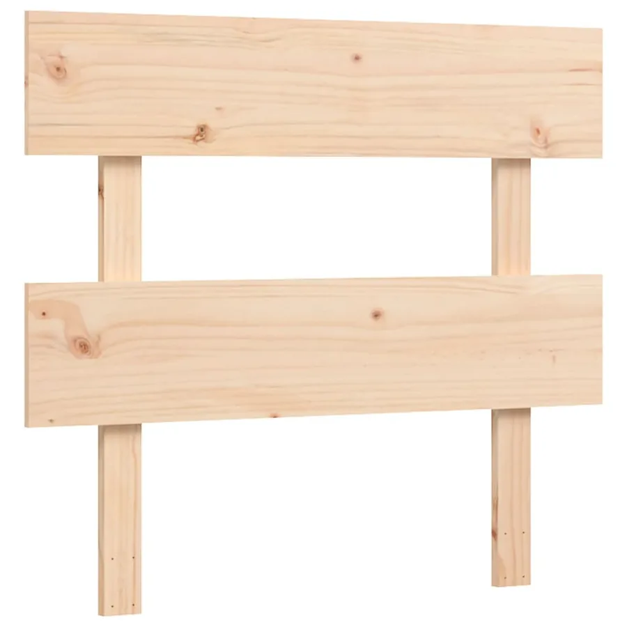 Cadre de lit sans matelas bois de pin massif - 8