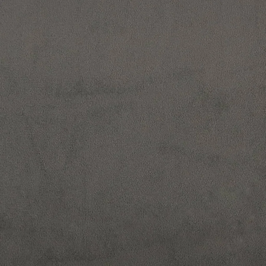 Cadre de lit sans matelas gris foncé 140x190 cm velours - 11