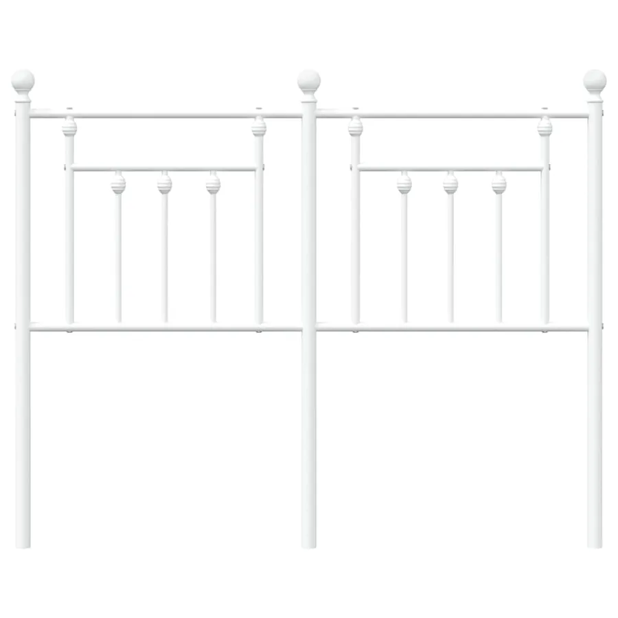Tête de lit de remplacement métal blanc 120 cm - 4