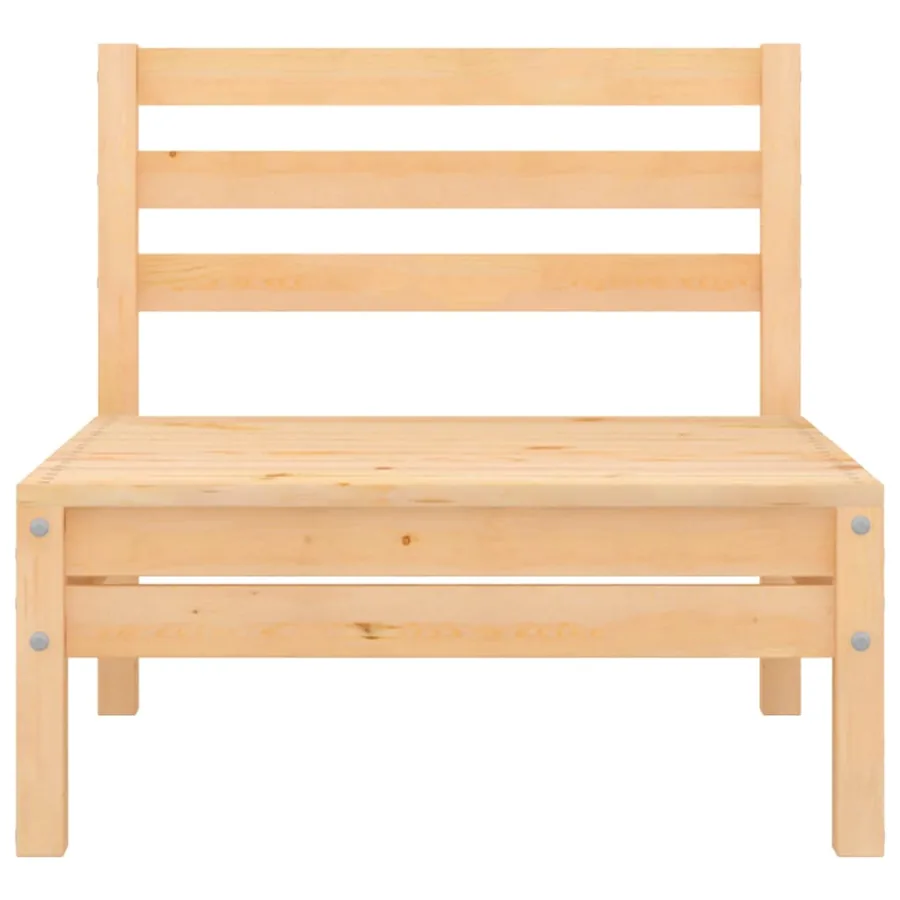 Salon de jardin 6 pcs Bois de pin massif - 8