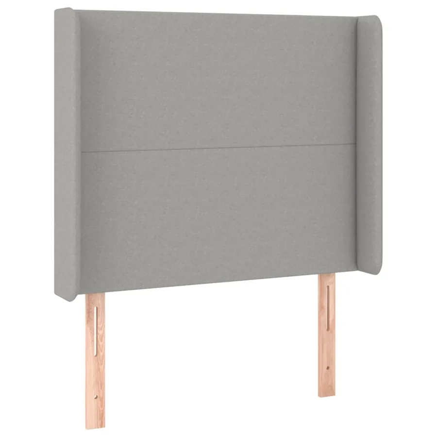 Sommier à lattes de lit matelas LED Gris clair 80x200cm Tissu - 7