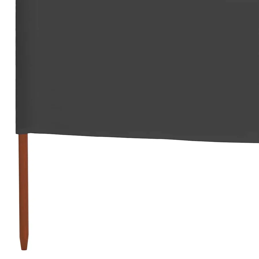 Paravent 9 panneaux Tissu 1200 x 80 cm Anthracite - 5