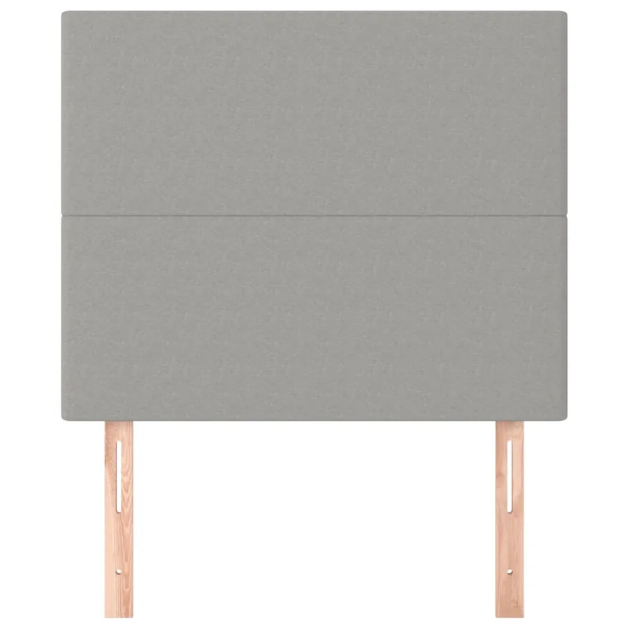 Tête de lit Gris clair 80x5x118/128 cm Tissu - 3