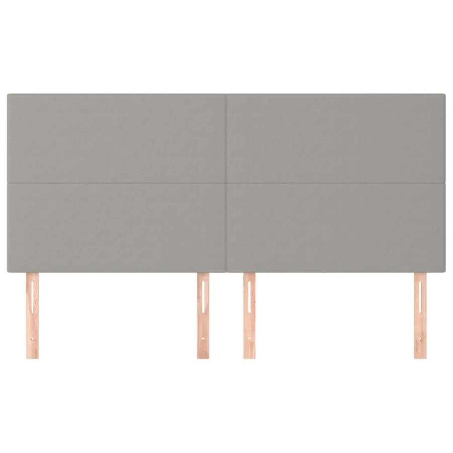 Tête de lit Gris clair 160 x 5 x 118/128 cm Tissu - 3