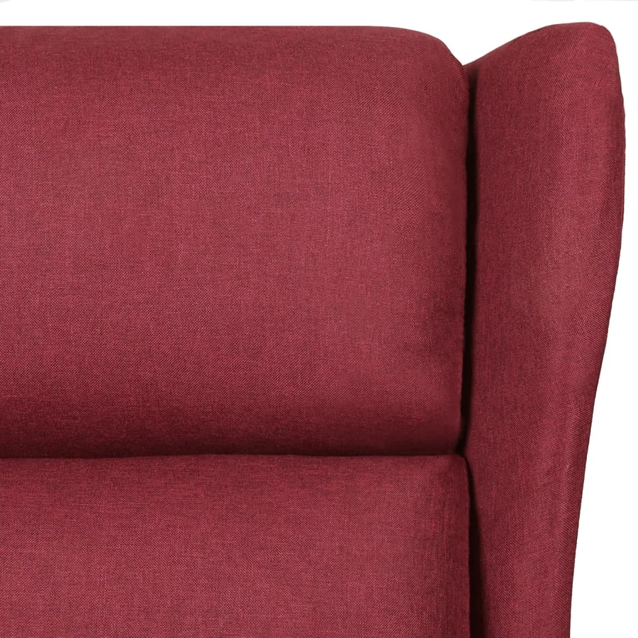 Fauteuil inclinable Rouge bordeaux Tissu - 7