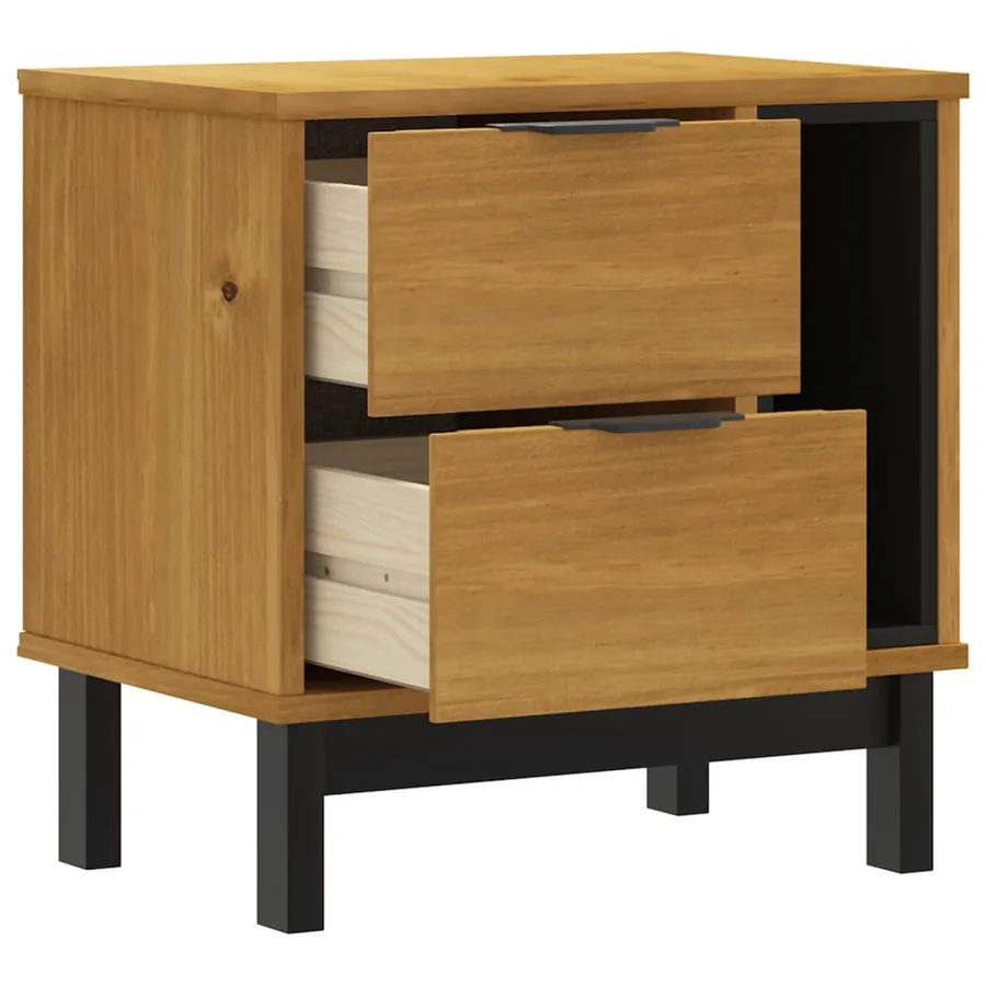 Table de chevet FLAM 49x35x50 cm bois de pin massif - 4