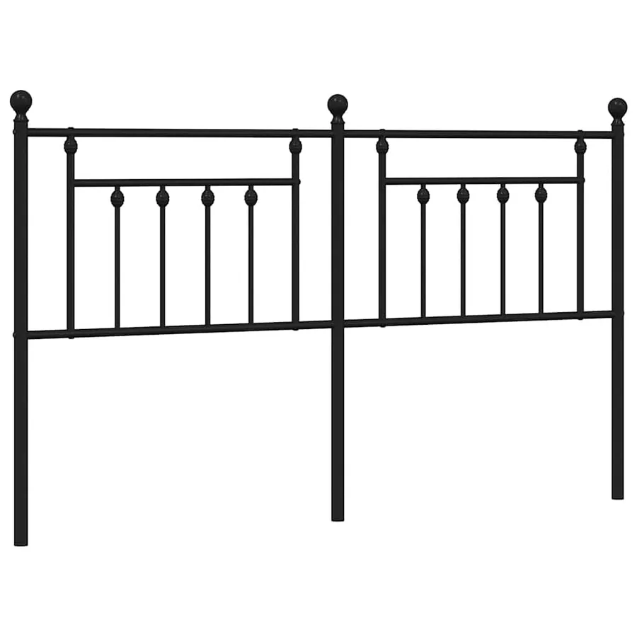 Tête de lit de remplacement métal noir 160 cm - 2