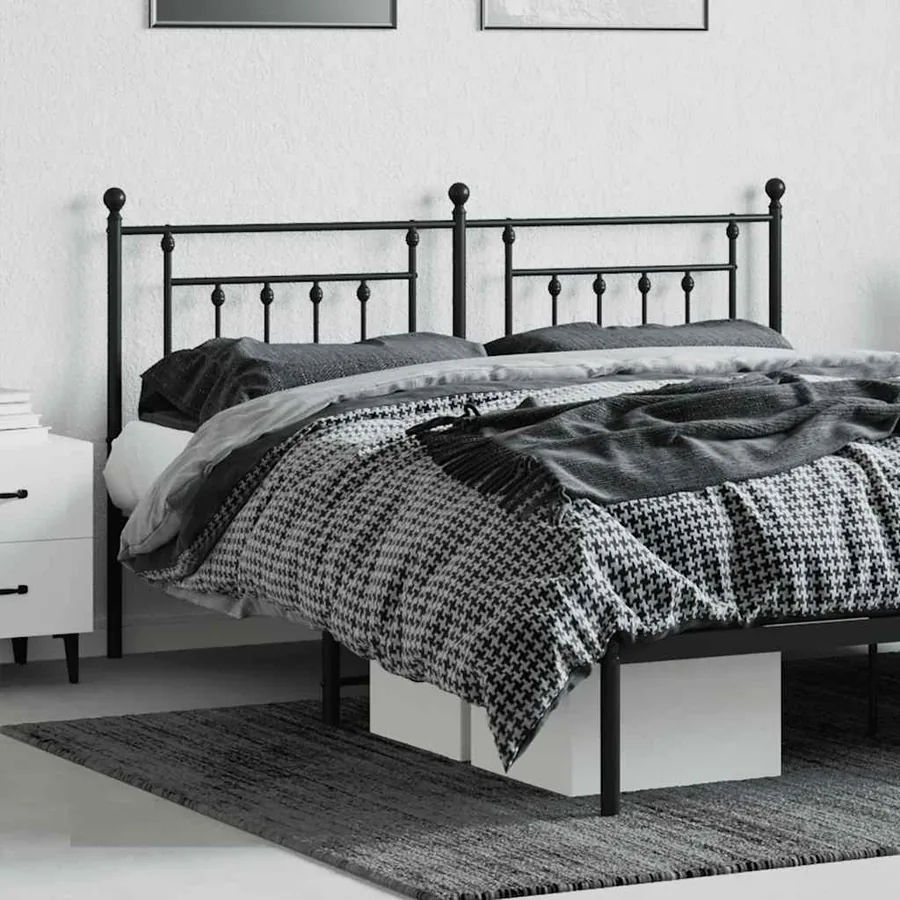 Tête de lit de remplacement métal noir 160 cm - 3