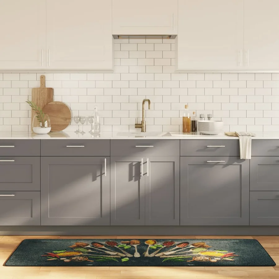 Tapis de cuisine multicolore 60x180 cm lavable
