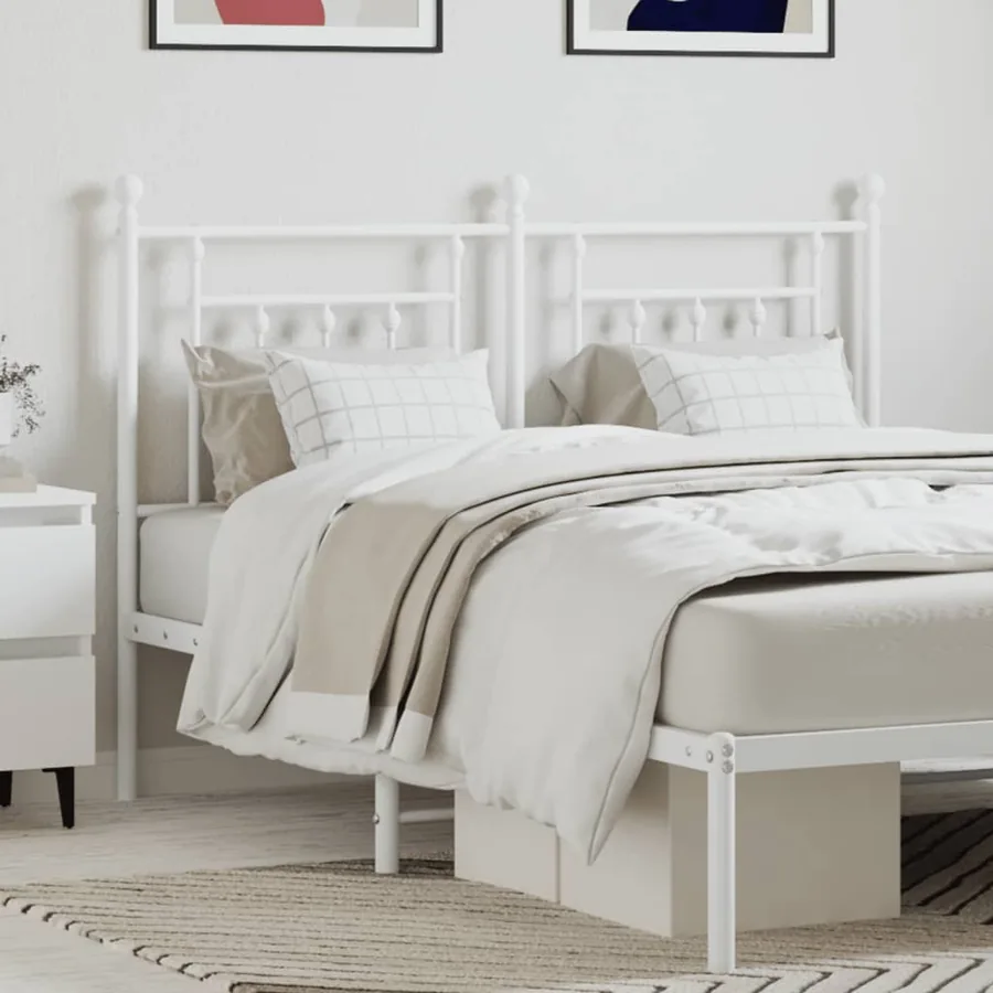Tête de lit de remplacement métal blanc 150 cm