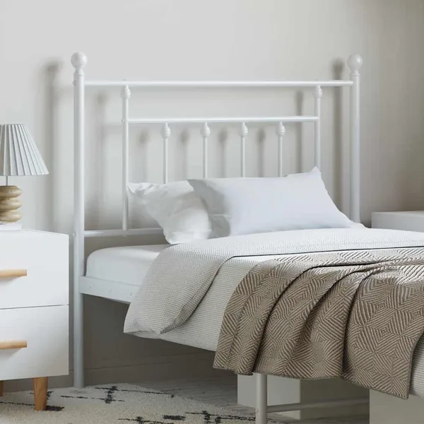 Tête de lit de remplacement métal blanc 100 cm