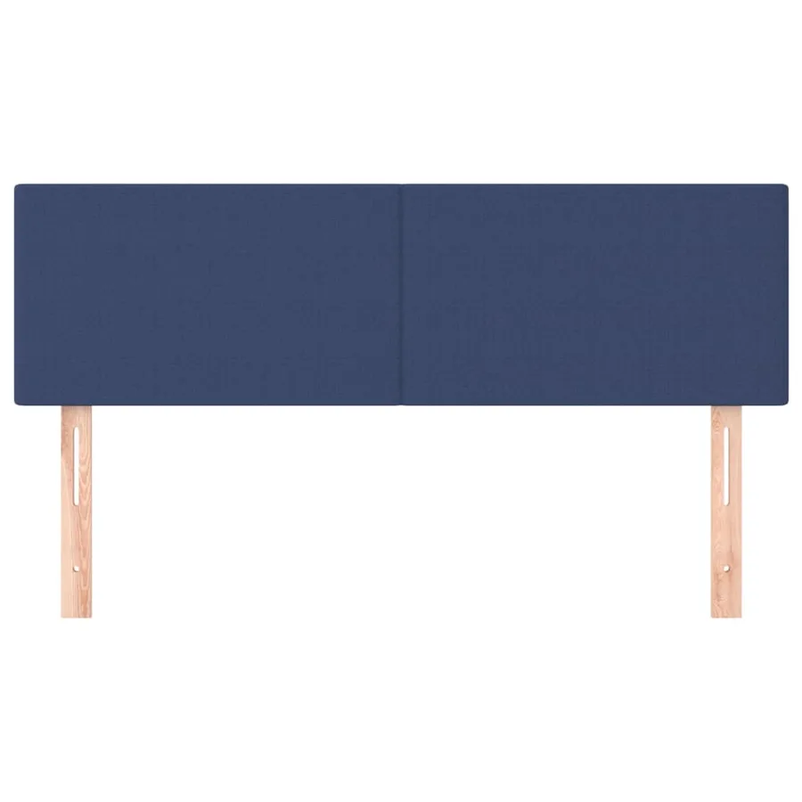 Têtes de lit Bleu 144x5x78/88 cm Tissu - 3