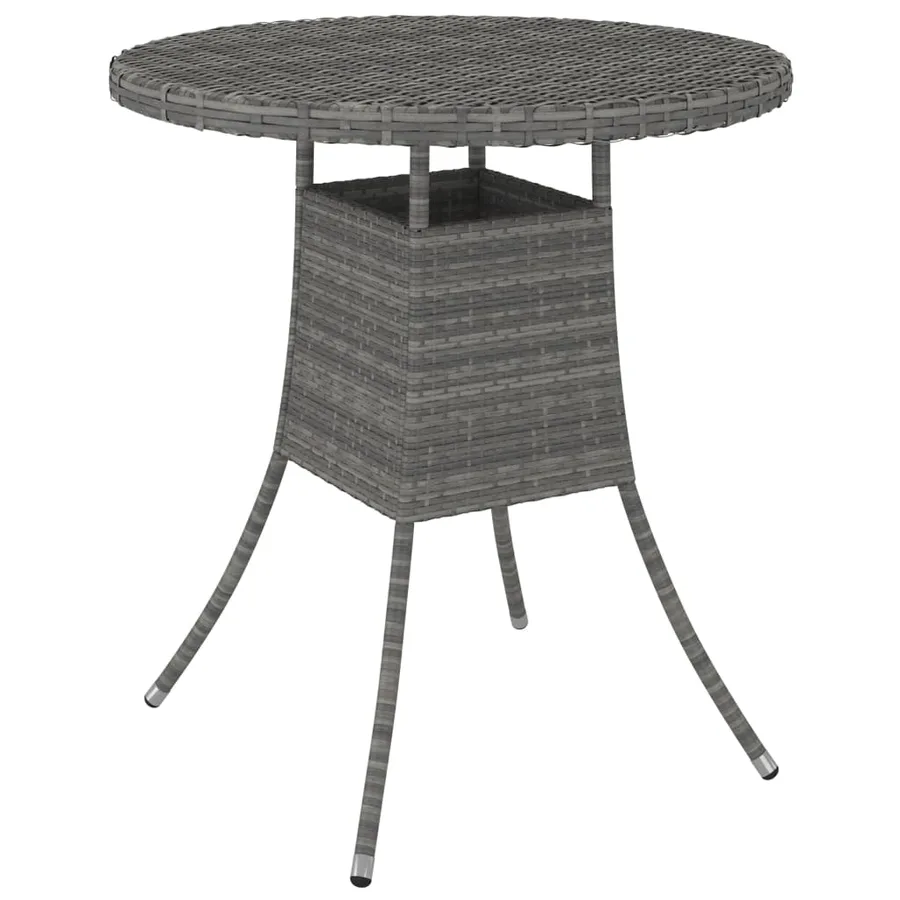Salon de jardin 9 pcs avec coussins Résine tressée Gris - 8