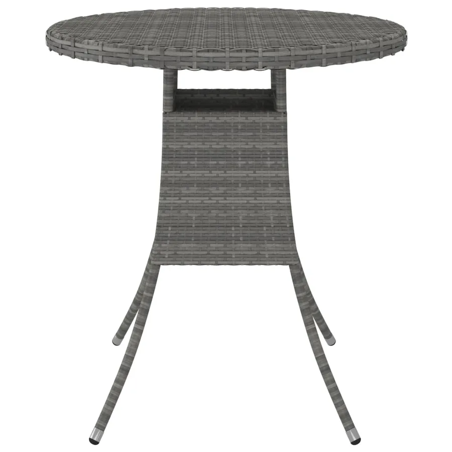 Salon de jardin 9 pcs avec coussins Résine tressée Gris - 9