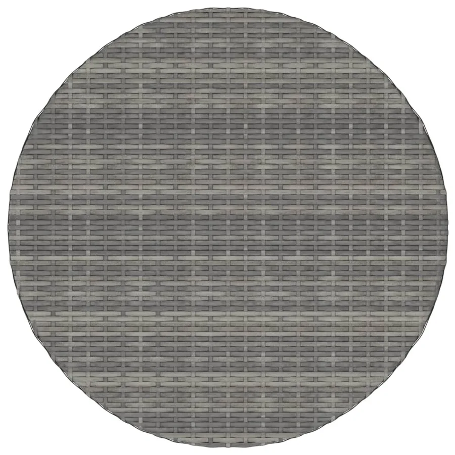 Table de jardin Gris 70x70x73 cm Résine tressée - 3