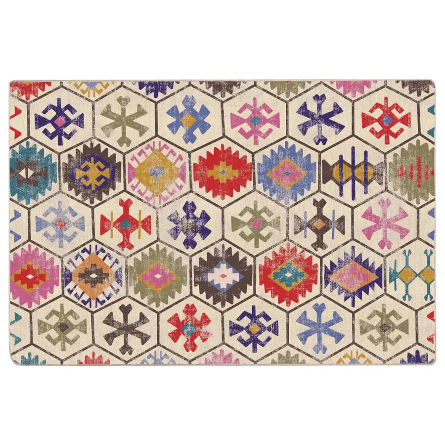 Tapis lavable multicolore 120x180 cm - 2