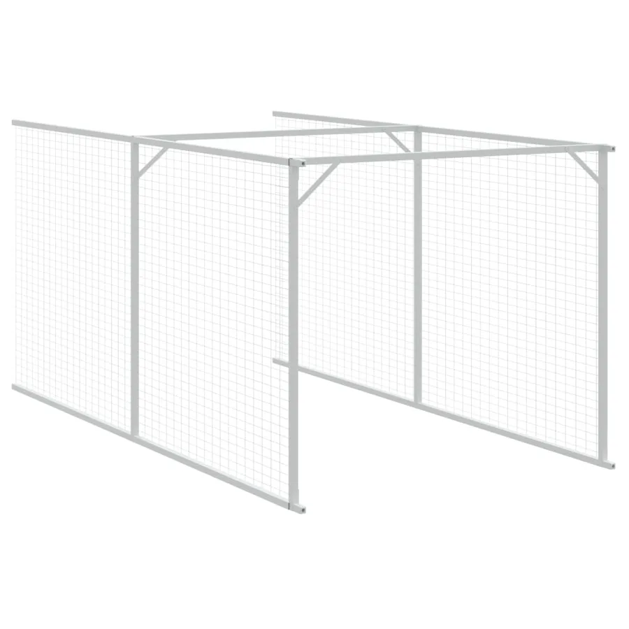 Niche pour chien avec toit anthracite acier galvanisé - 8