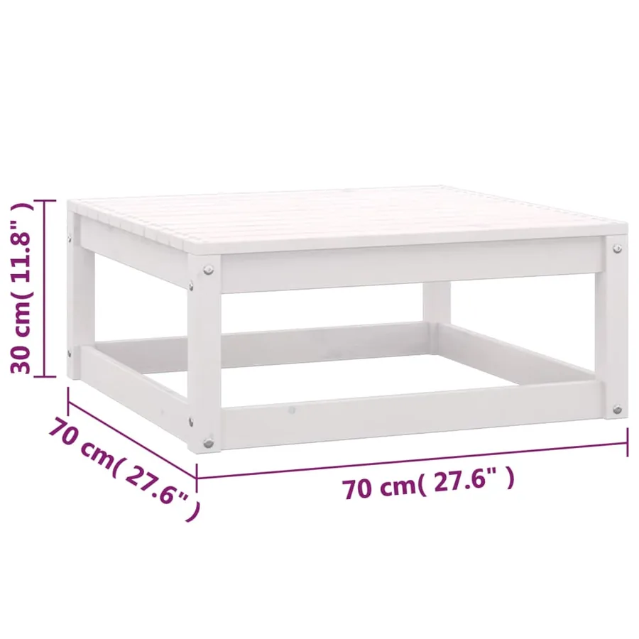 Salon de jardin 6 pcs avec coussins Bois de pin massif - 10