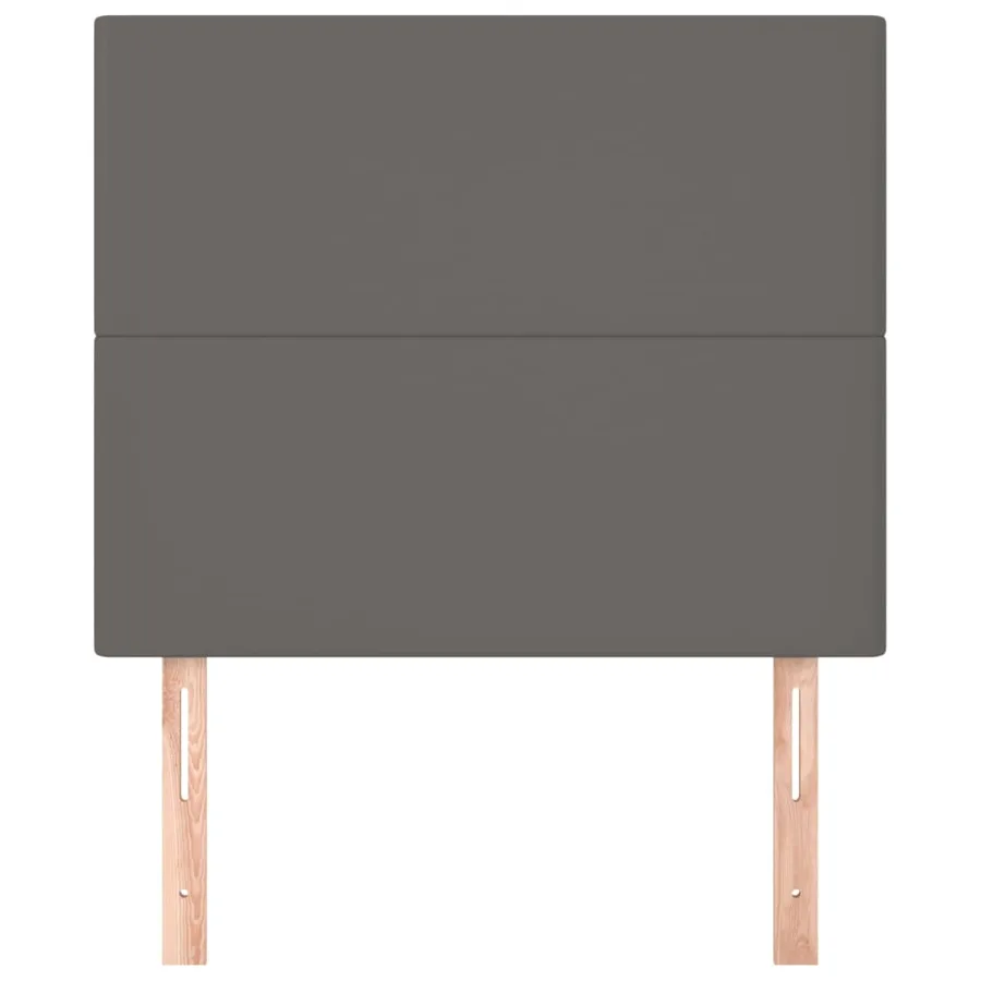 Tête de lit Gris 80x5x118/128 cm Similicuir - 3
