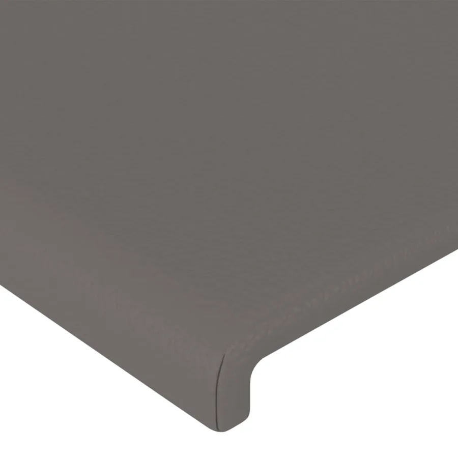 Cadre de lit sans matelas gris 80x200 cm similicuir - 10