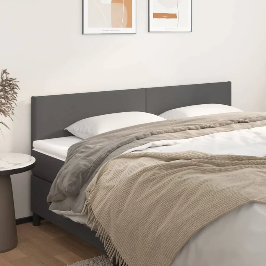 Têtes de lit Gris 160x5x78/88 cm Similicuir