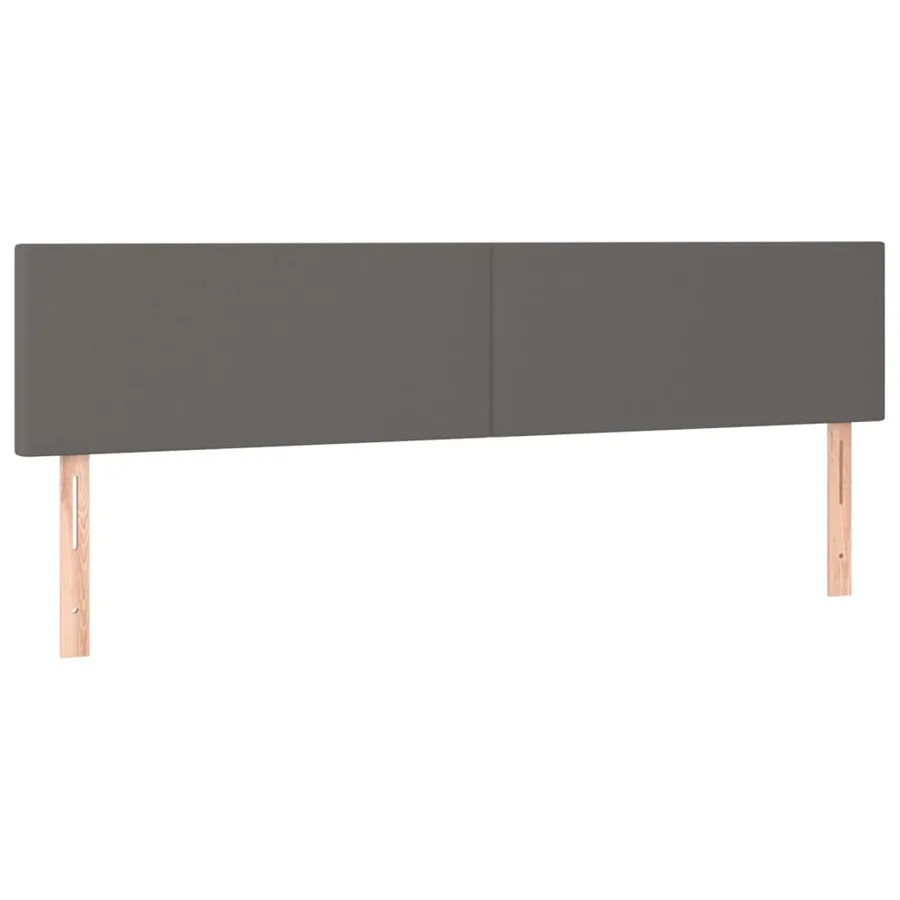 Têtes de lit Gris 160x5x78/88 cm Similicuir - 2